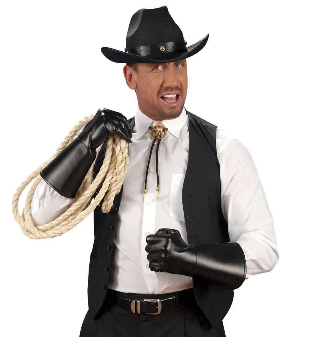 Guantes Largos Efecto Cuero Guantes Widmann