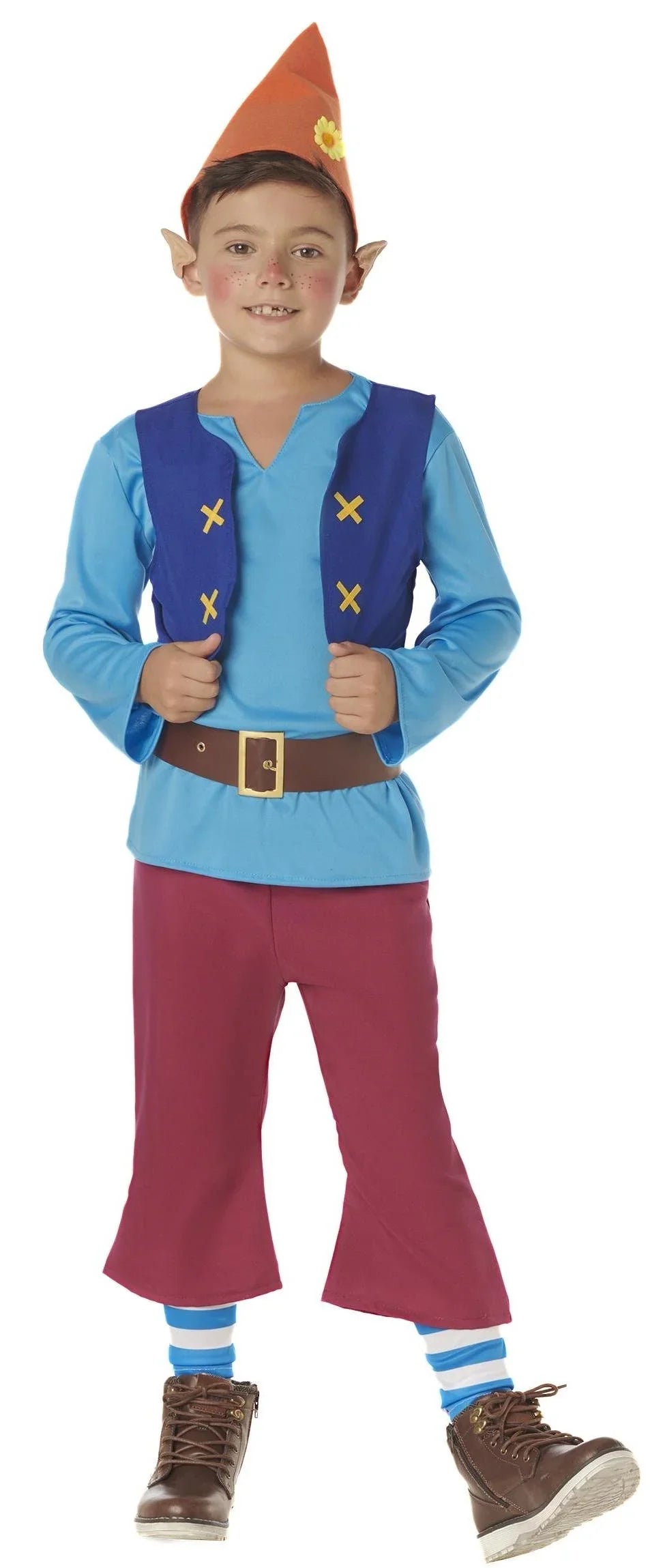 Disfraz de Enanito Azul Infantil Duendes, Hadas y Elfos Kimokawaii