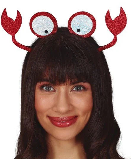 Diadema de Cangrejo con Purpurina Peces y Animales Marinos Guirca