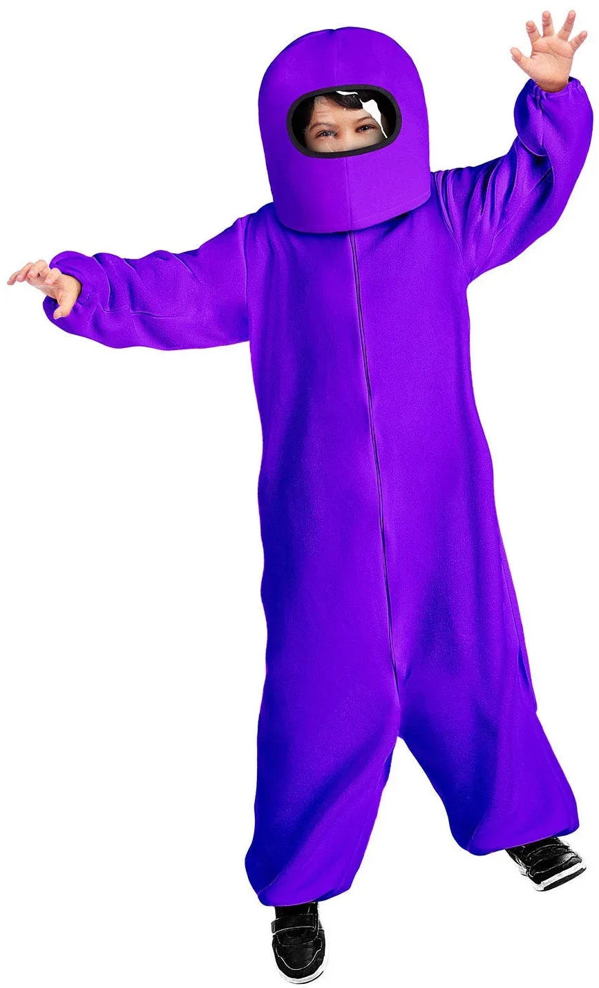 Disfraz de Among Us Morado para Niño Among Us Viving
