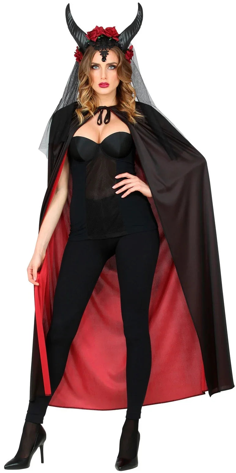 Capa Roja y Negra Reversible para Adulto Capas Widmann