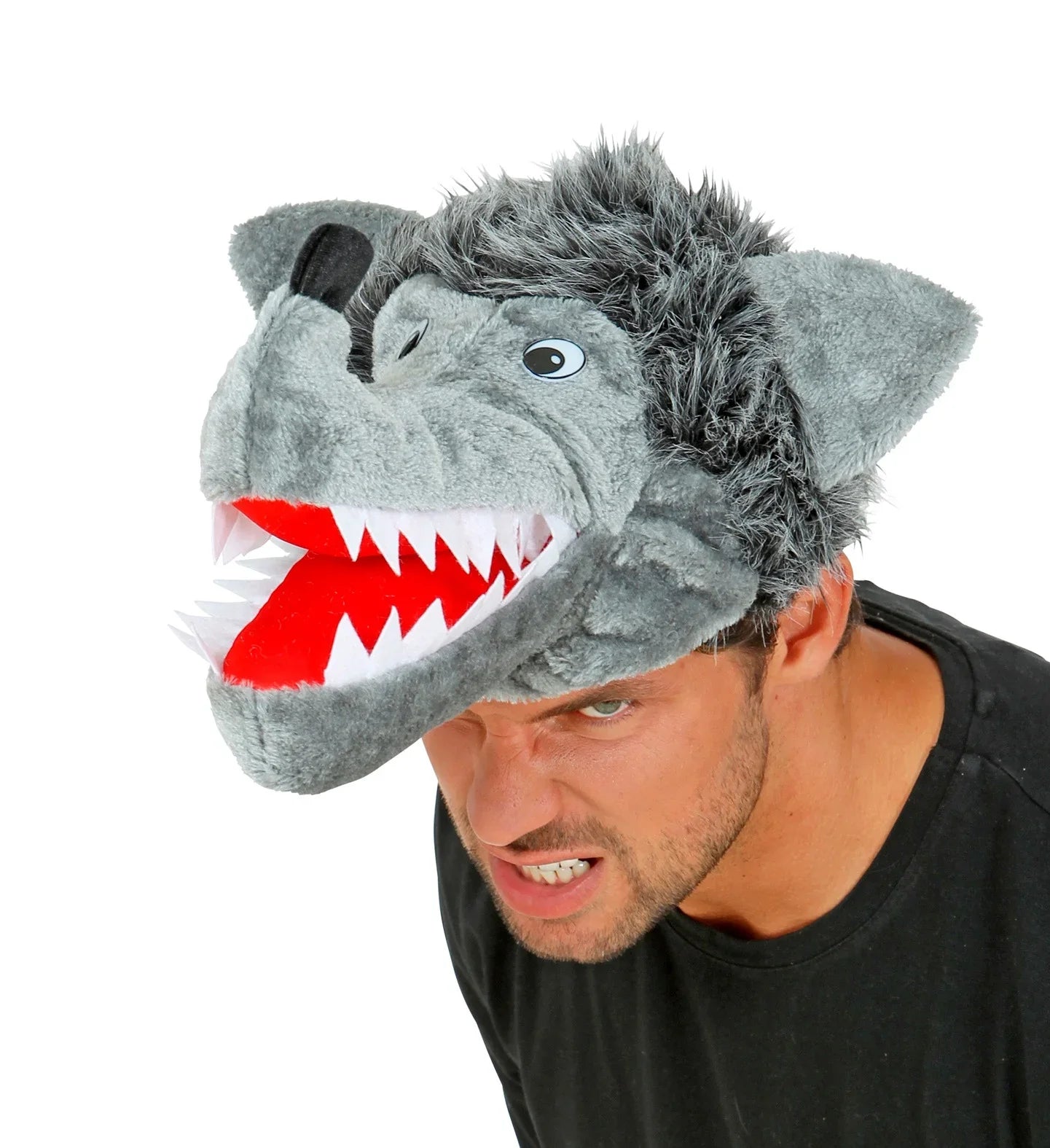 Gorro de Lobo Gris para Adulto Lobo Widmann