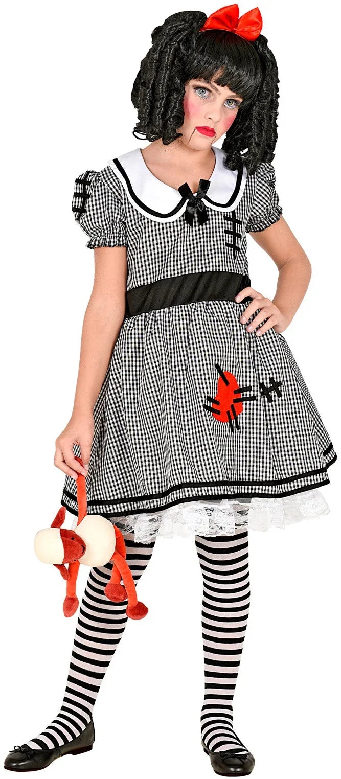 Disfraz de Muñeca de Trapo Siniestra para Niña Halloween Infantiles Widmann