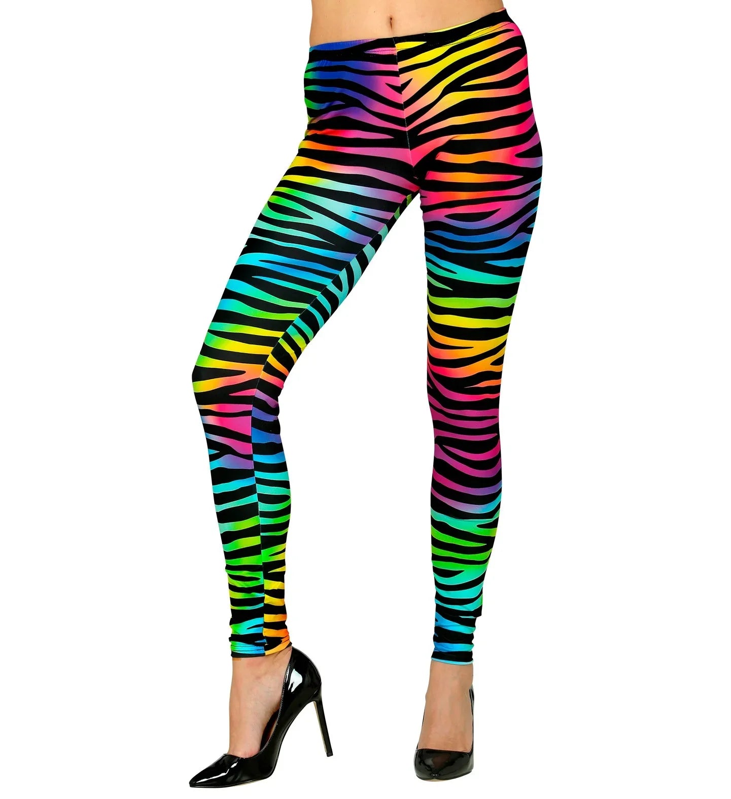 Leggings de Tigre de Colores Neón Leggings Widmann
