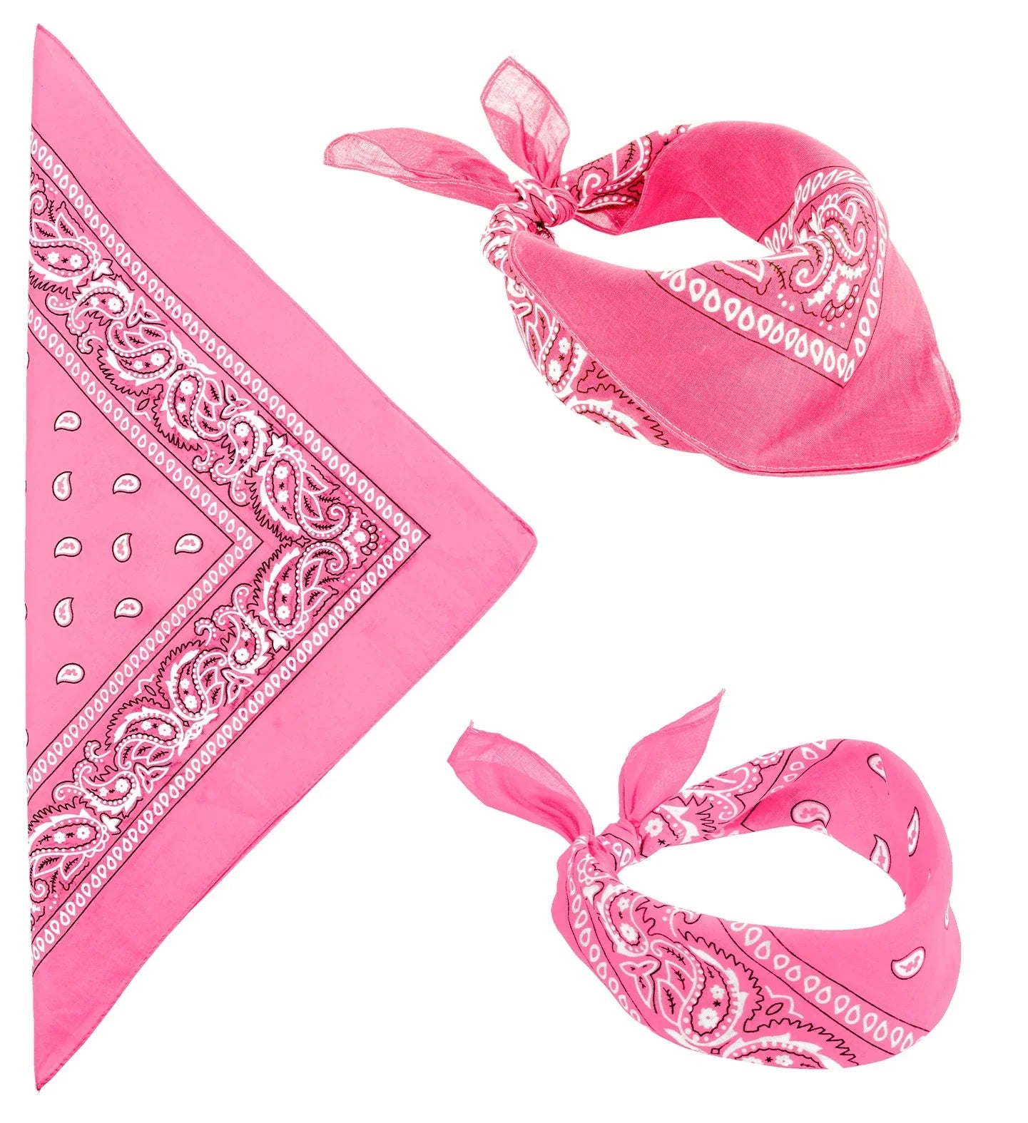 Pañuelo Bandana Rosa para Adulto Accesorios para la Cabeza Widmann
