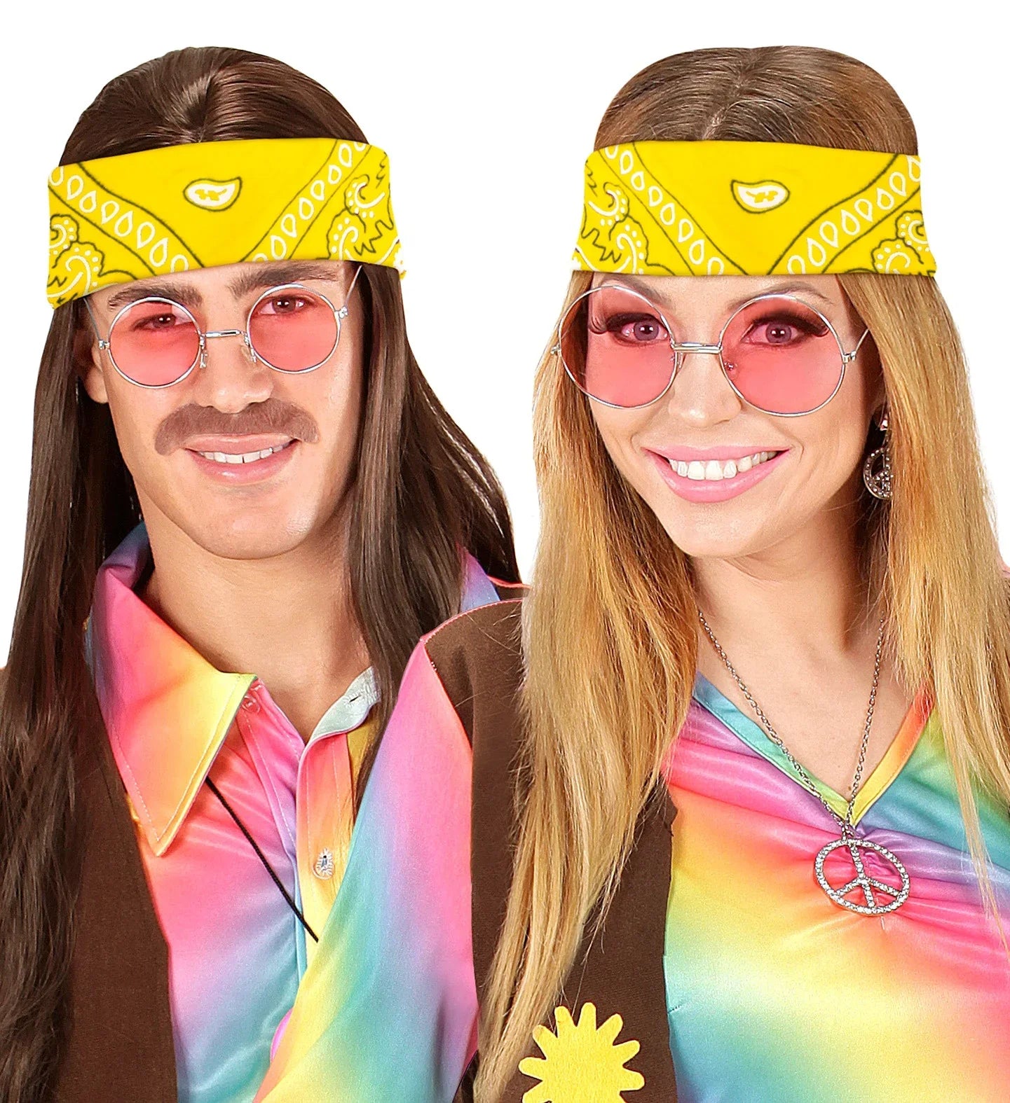 Pañuelo Bandana Amarillo para Adulto Accesorios para la Cabeza Widmann