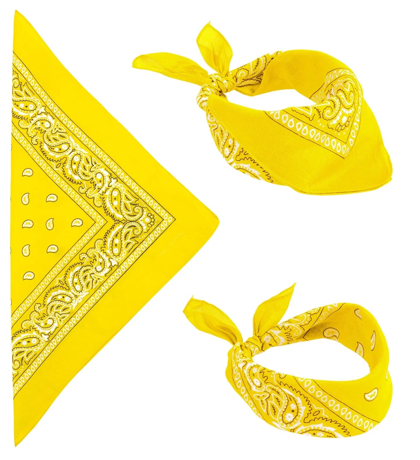 Pañuelo Bandana Amarillo para Adulto Accesorios para la Cabeza Widmann