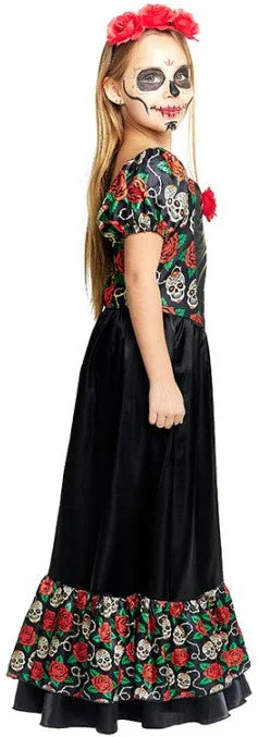 Disfraz de Catrina Siniestra para Niña Catrina Partilandia