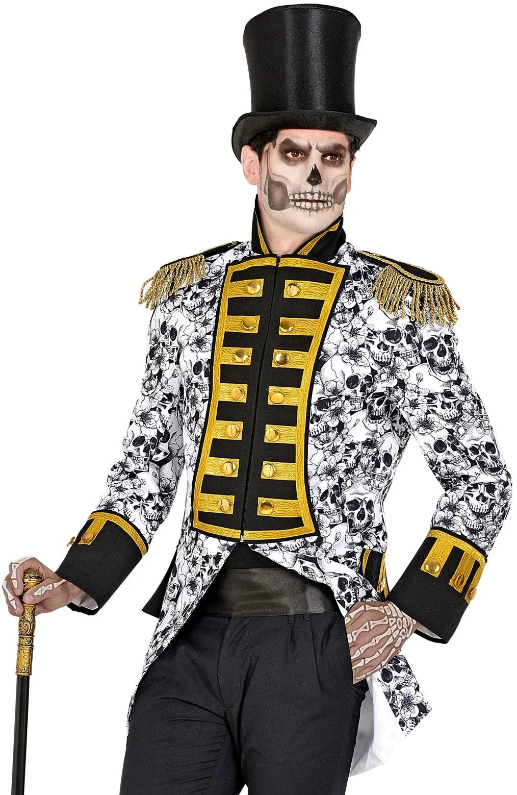 Chaqueta Calaveras con Pechera Dorada para Hombre Chaquetas, Chalecos y Camisas Widmann