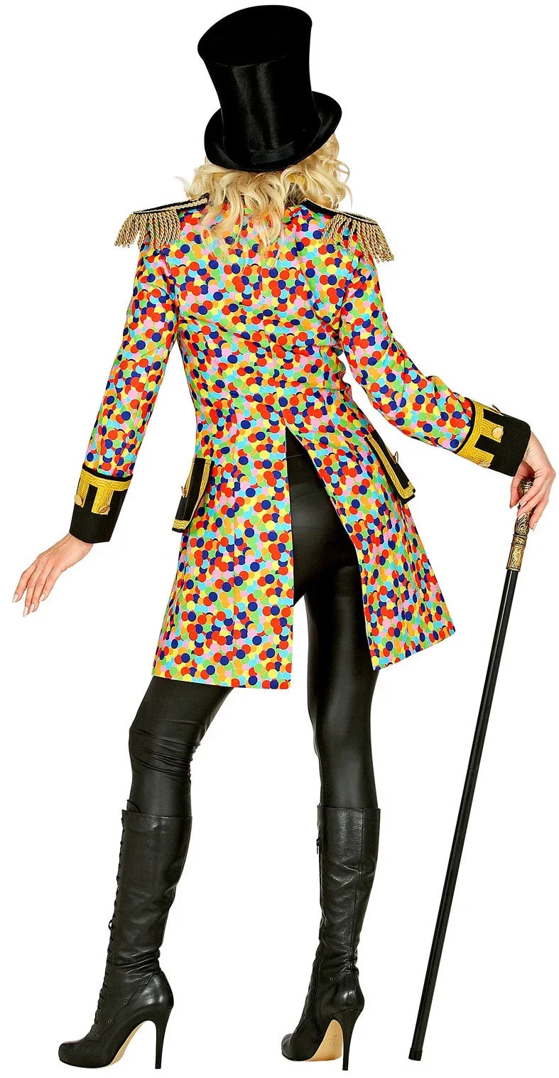 Chaqueta de Lunares de Colores con Pechera Dorada para Mujer Chaquetas, Chalecos y Camisas Widmann