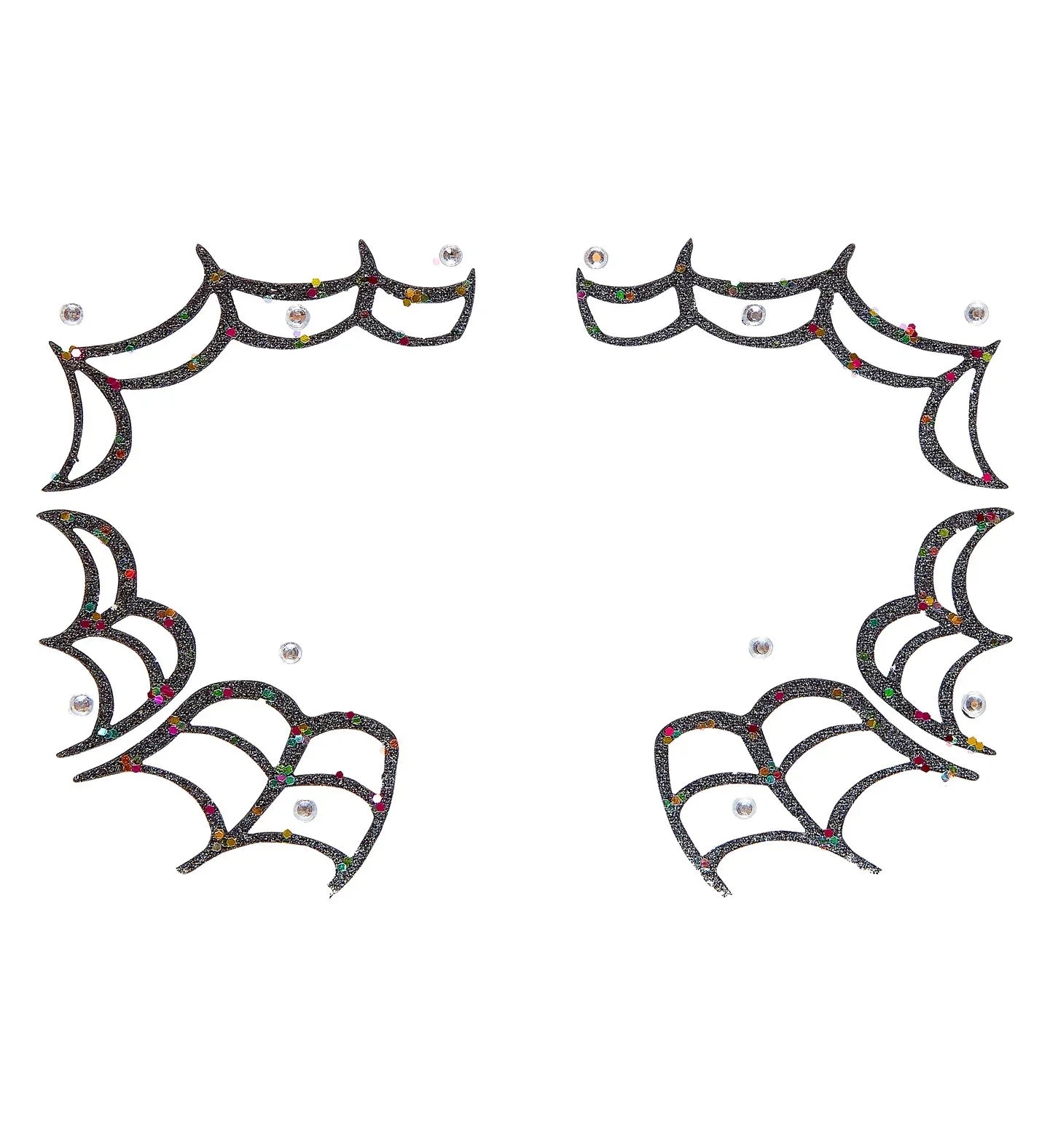 Set de Adhesivos de Tela de Araña con Purpurina Kits de Maquillaje Widmann