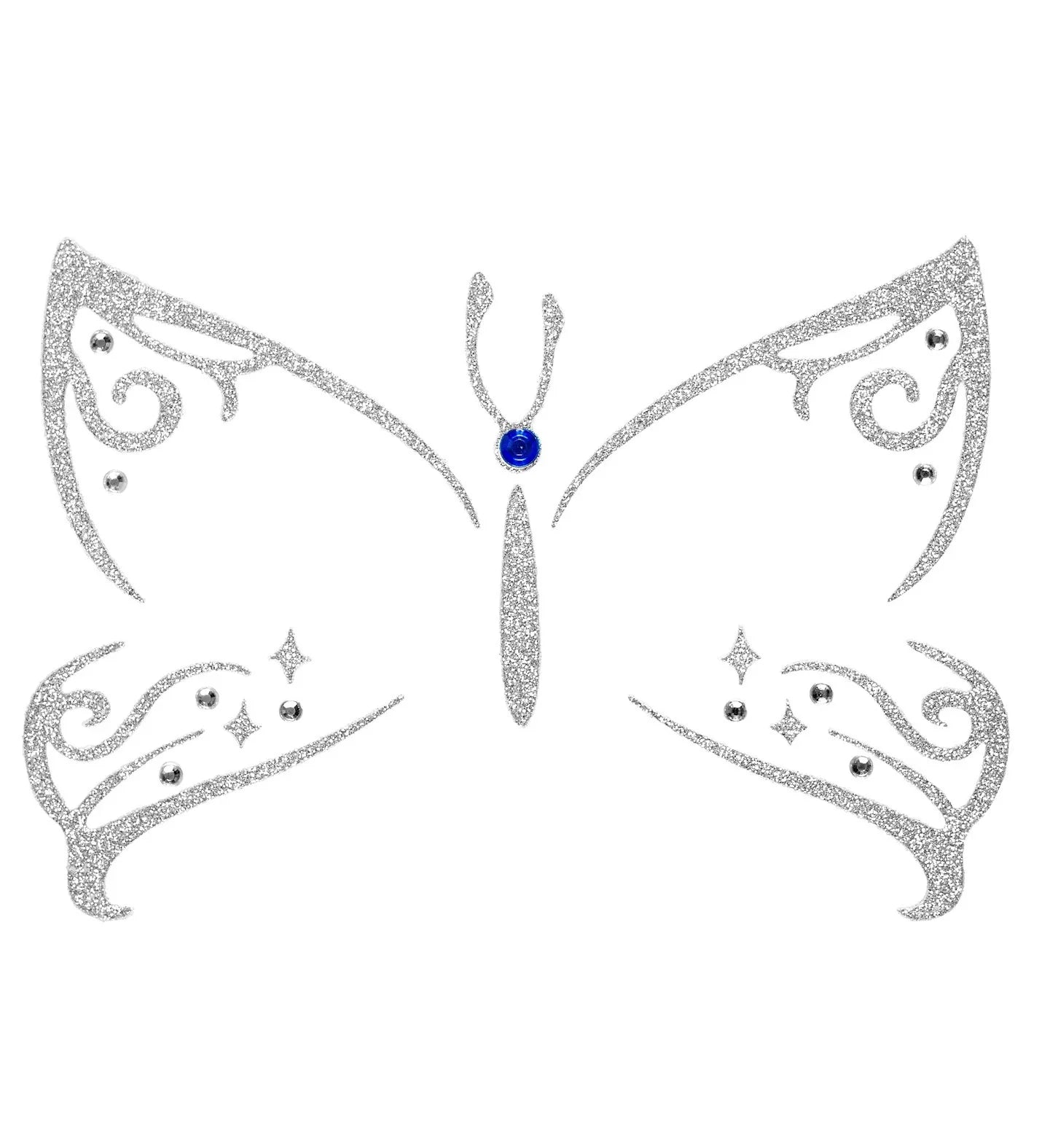 Set de Adhesivos de Mariposa con Purpurina Kits de Maquillaje Widmann