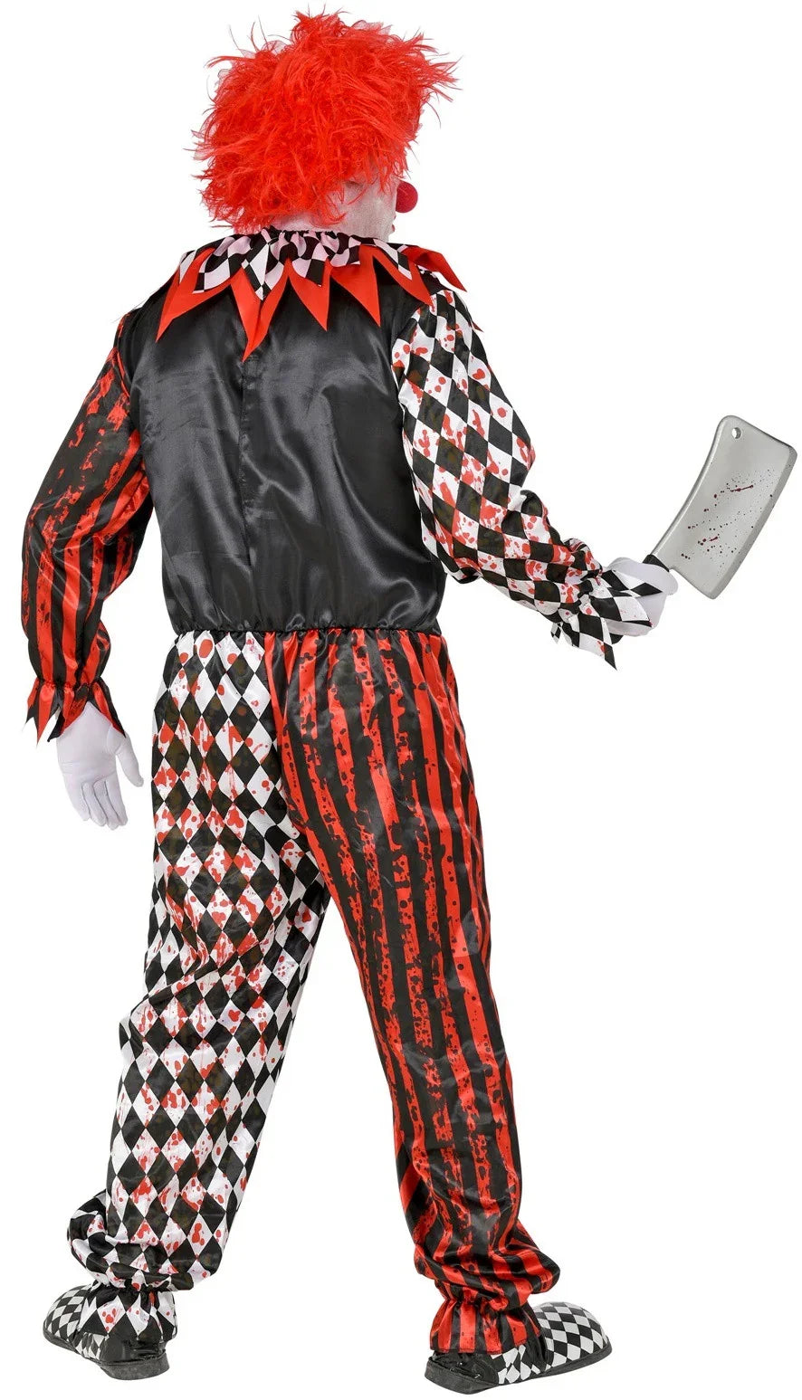Disfraz de Payaso de Terror Rojo y Negro para Adulto Payasos Asesinos Widmann