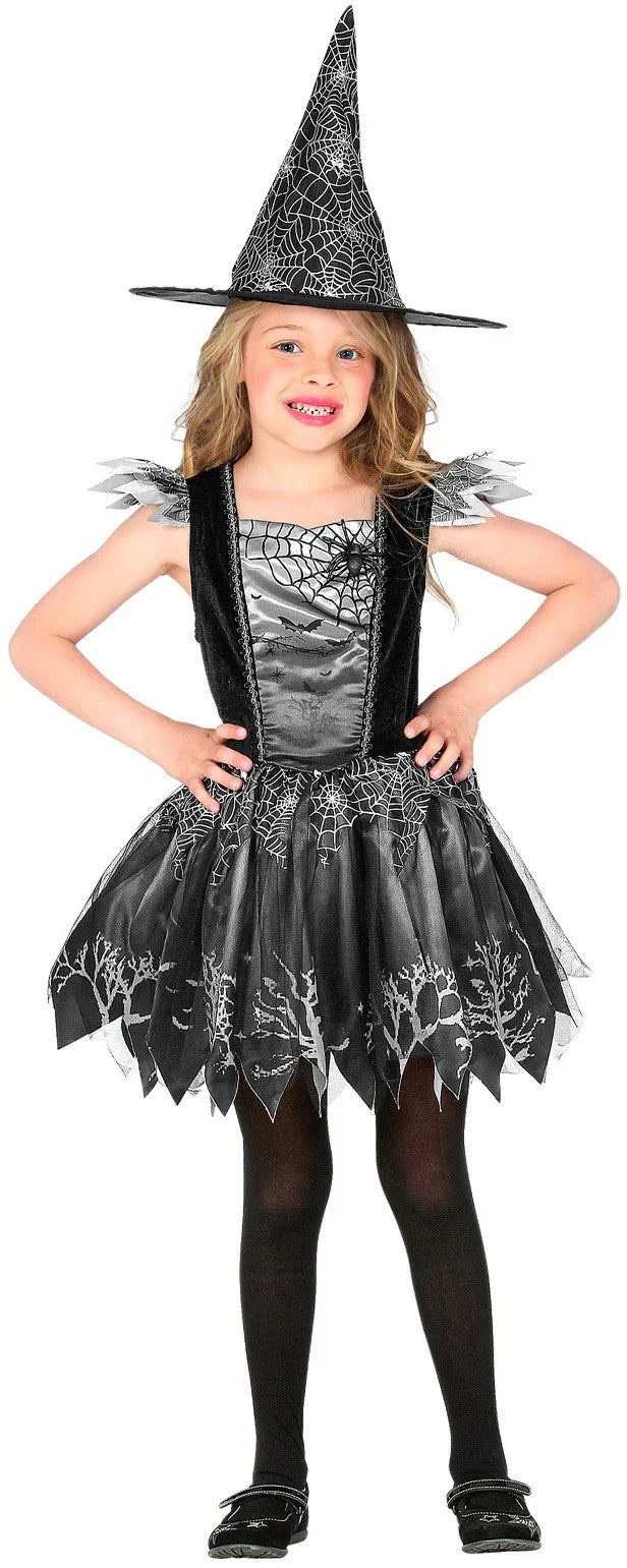 Disfraz de Bruja Negro Estampado Infantil Brujas Widmann