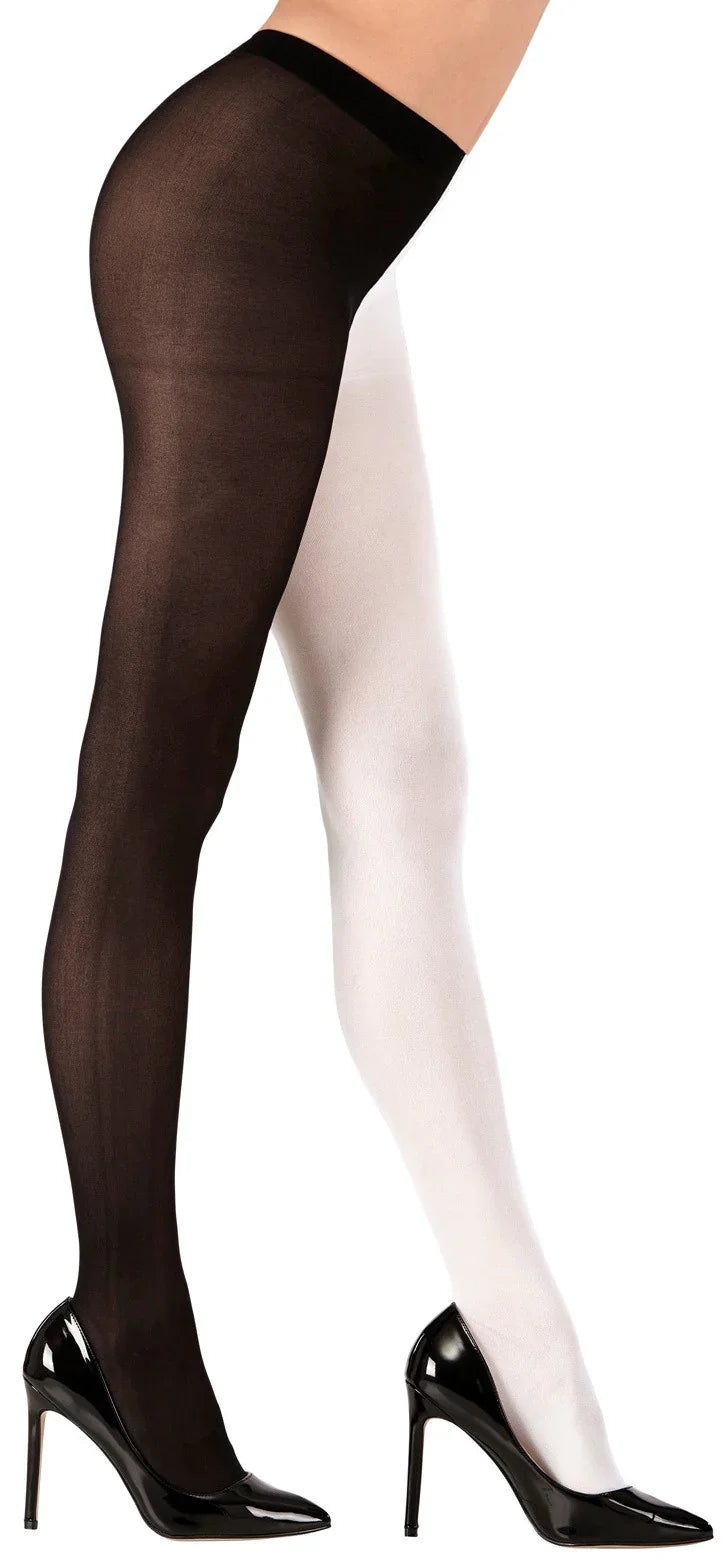 Pantys Mitad Blanco y Negro para Adulto Medias y Pantys Widmann