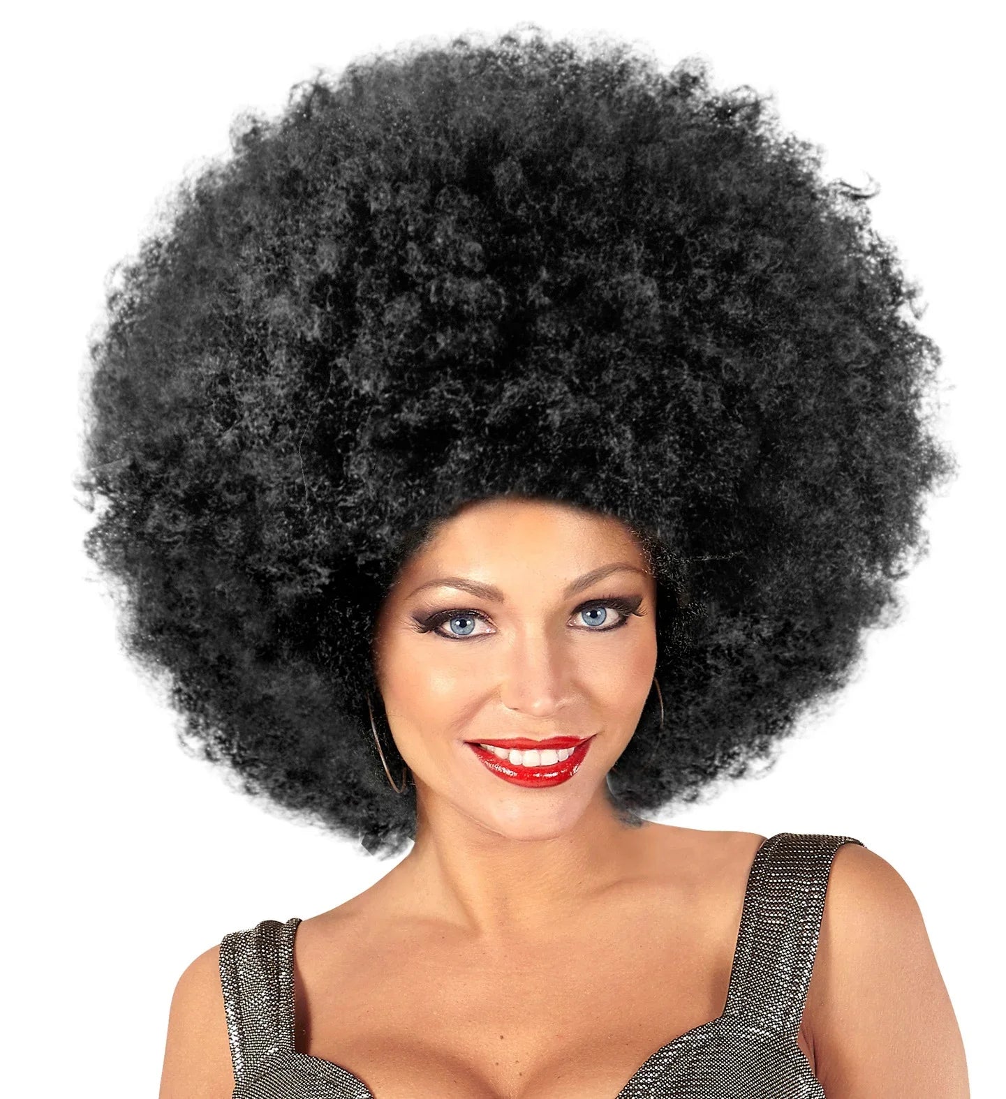 Peluca Afro Morena con Relleno COMPLEMENTOS Widmann