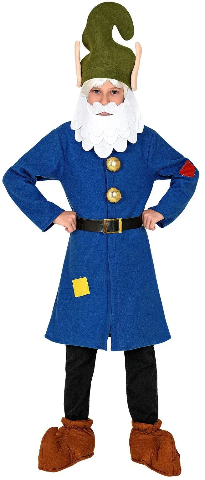 Disfraz de Enanito de Blancanieves Azul para Niño Enanitos Widmann