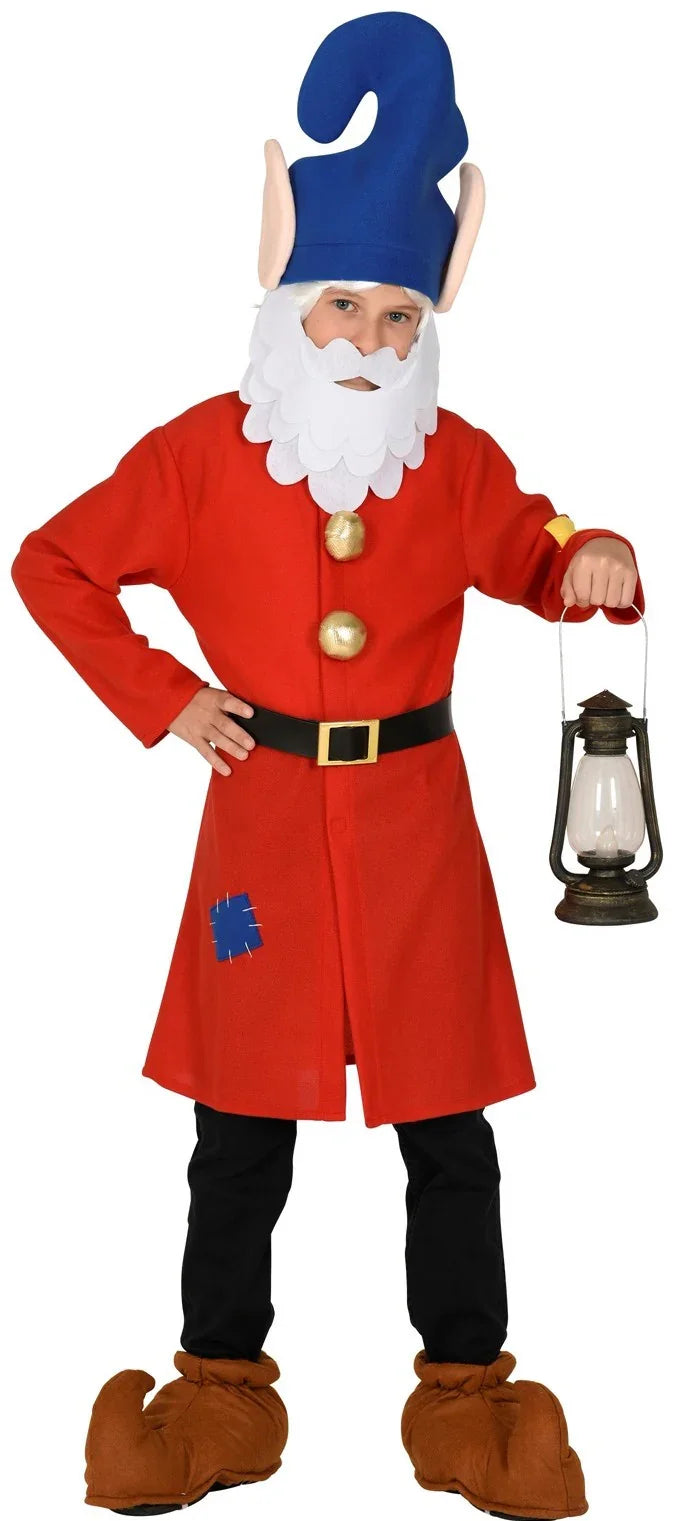 Disfraz de Enanito de Blancanieves Rojo para Niño Enanitos Widmann