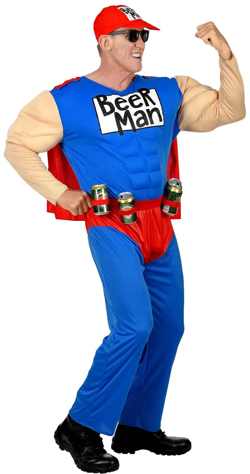 Disfraz de Beerman Musculoso para Hombre Superhéroes Widmann