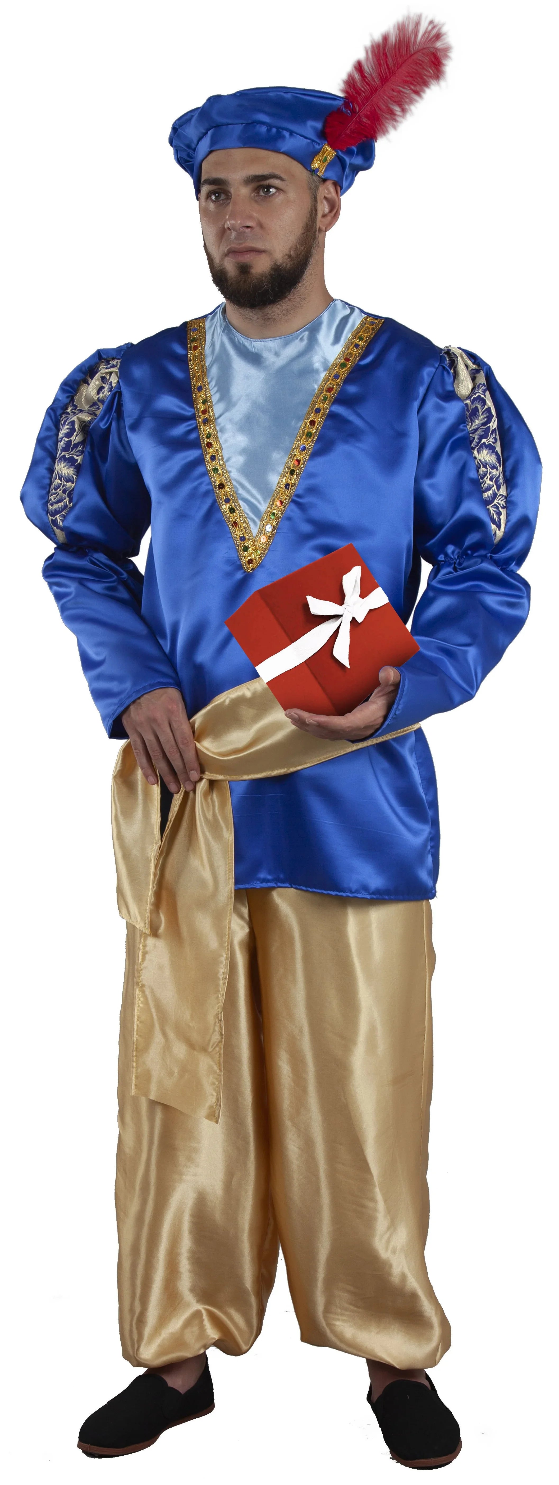Disfraz de Paje Azul para Hombre Reyes Magos y Pajes Fycar