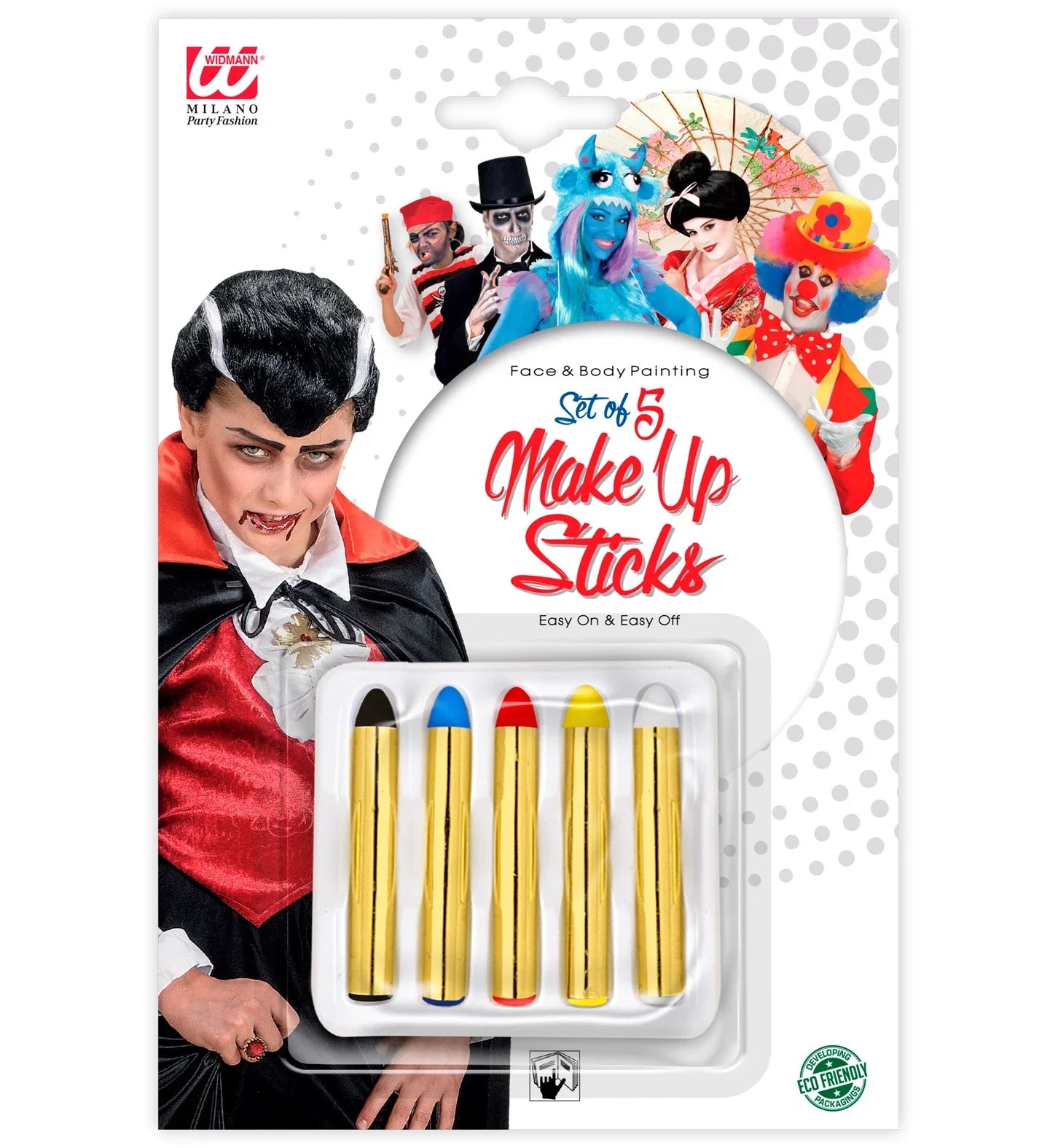 Pinturas en 5 colores COMPLEMENTOS Widmann