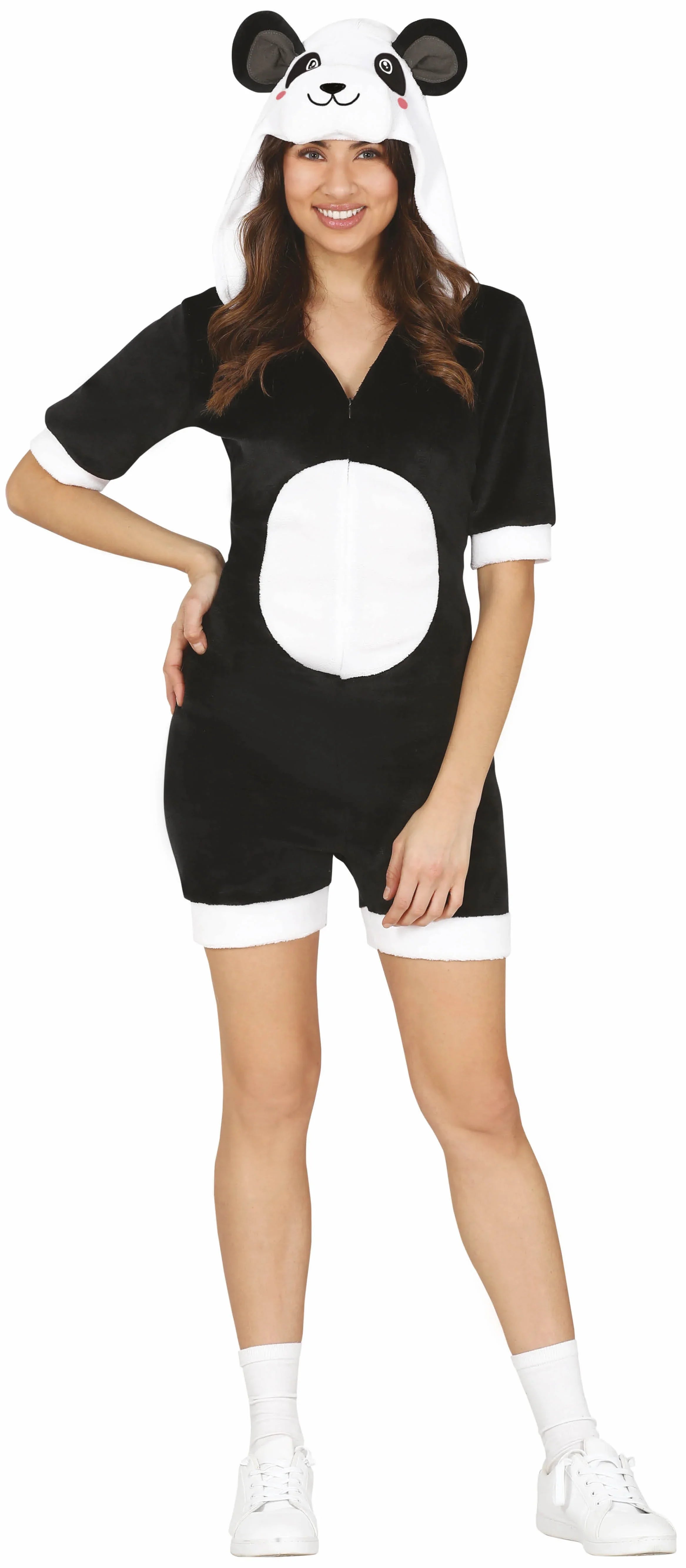 Disfraz de Panda Mono Corto para Mujer Oso Panda Guirca