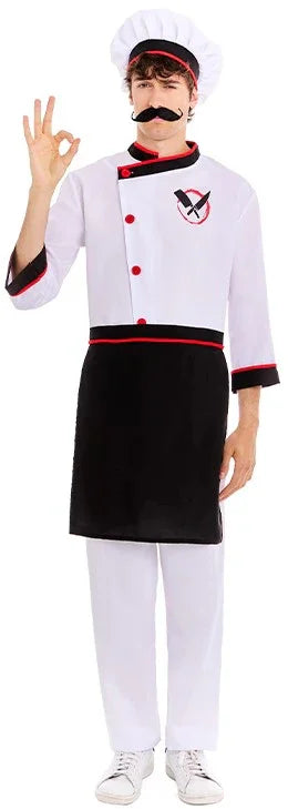 Disfraz de Chef Elegante para Adulto Cocineros Partilandia
