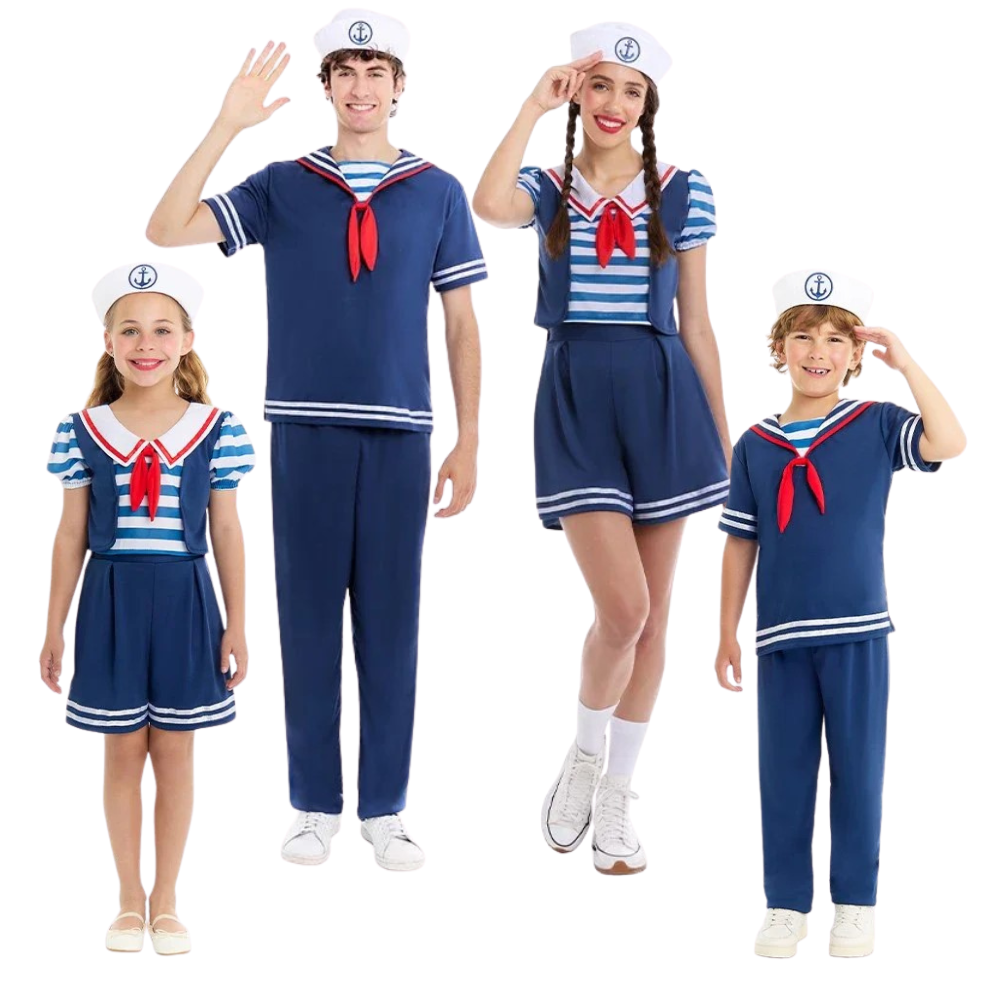 Déguisements de groupe de marins élégants