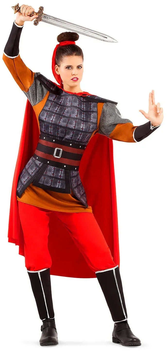 Disfraz de Mulán Guerrera China para Mujer Chinos Viving