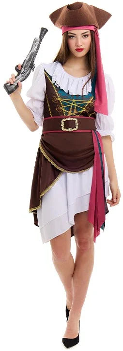 Disfraz de Capitana Pirata para Mujer Piratas Partilandia