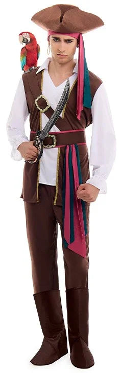 Disfraz de Capitán Pirata para Hombre Piratas Partilandia