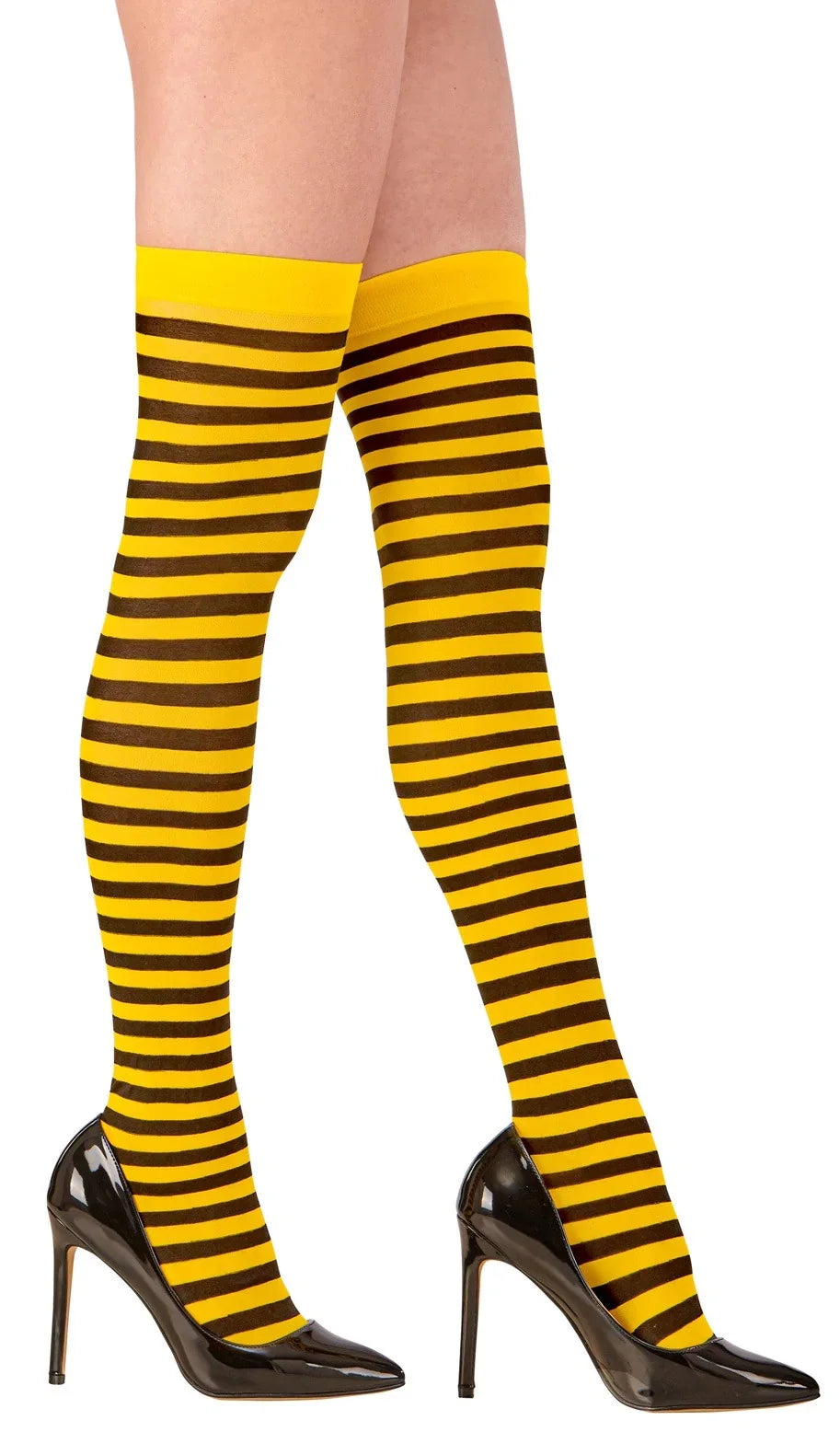 Medias de Rayas Amarillas y Negras COMPLEMENTOS Widmann
