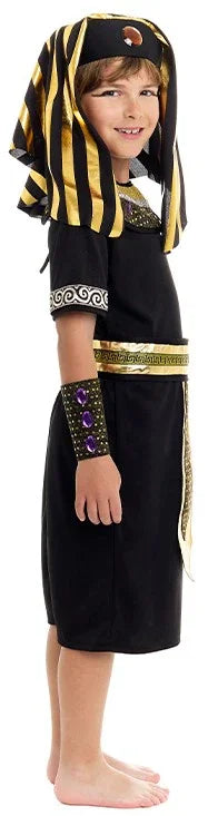 Disfraz de Faraón del Nilo Negro para Niño Egipcios Infantiles Partilandia