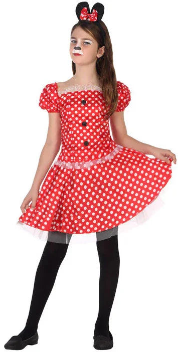 Disfraz de Minnie con Cola para Niña Mickey Mouse & Minnie Mouse Atosa