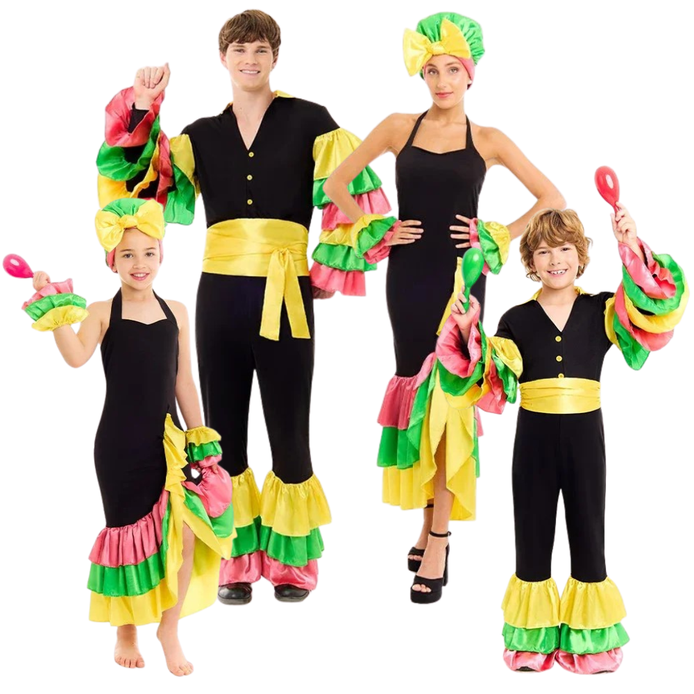 Déguisements pour le groupe white rumberos