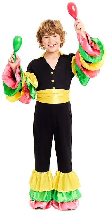 Disfraz de Rumbero Negro para Niño Rumberos y Caribeños Partilandia