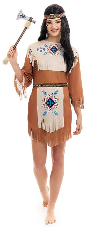 Disfraz de India Apache para Mujer Indio Partilandia