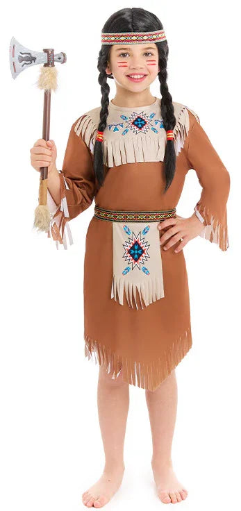 Disfraz de India Apache para Niña INFANTILES Partilandia