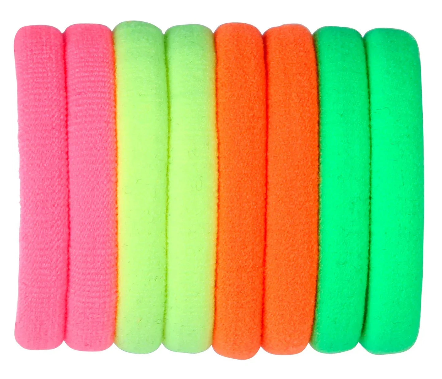 Set de Gomas de Pelo Neón Estilo Años 80 Años 80 Widmann