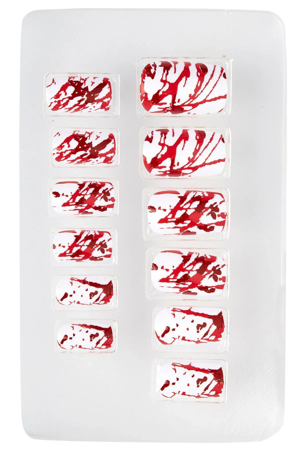 Uñas Postizas Blancas Sangrientas Autoadhesivas Uñas Postizas Widmann