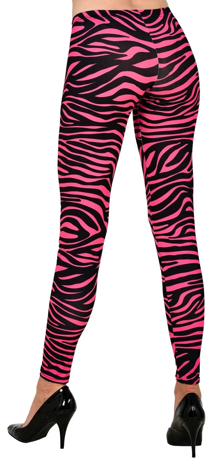 Leggings con Estampado de Tigre Rosa Neón Fluorescente Leggings Widmann