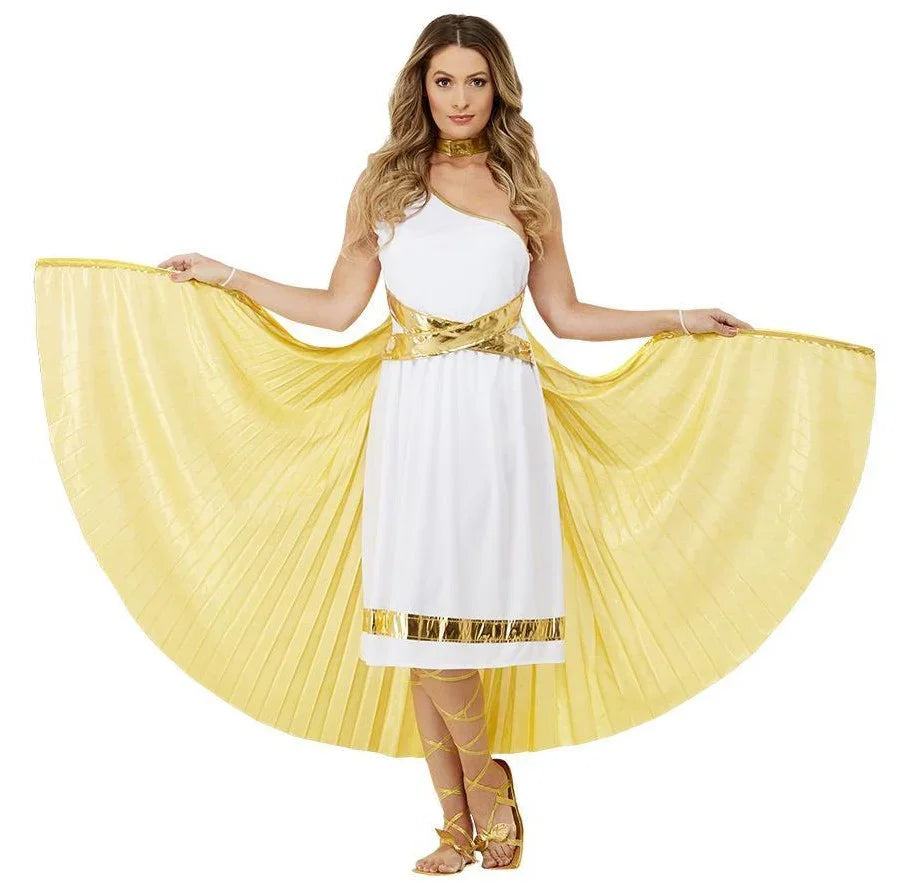 Capa Dorada Plisada con Varillas Capas Smiffys