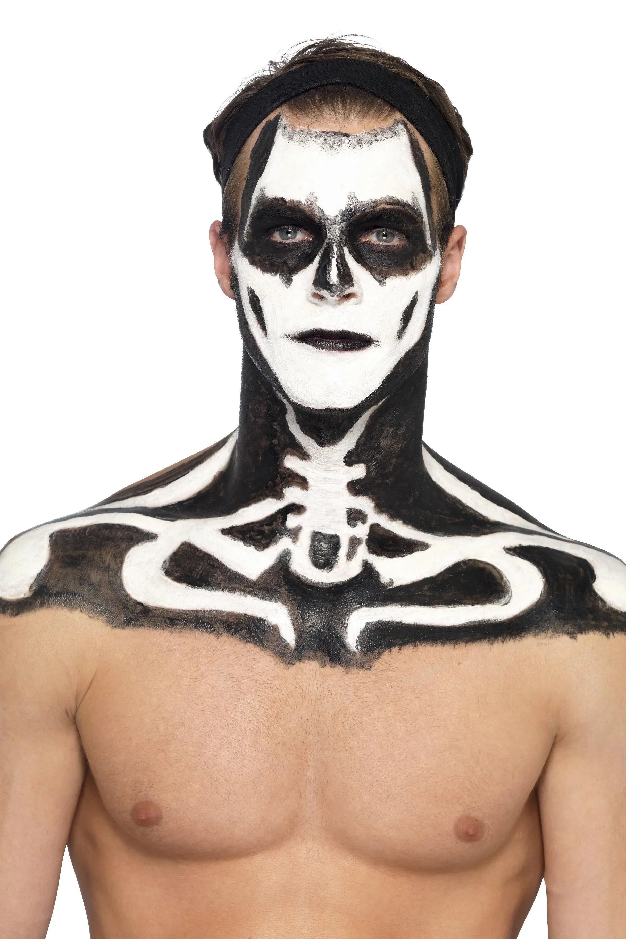 Kit de Maquillaje de Esqueleto con Látex Líquido Kits de Maquillaje Smiffys