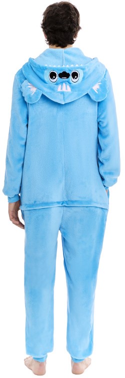 Disfraz Pijama de Monstruo Galáctico Azul para Adulto