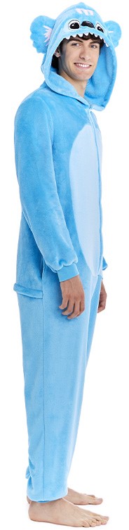 Disfraz Pijama de Monstruo Galáctico Azul para Adulto
