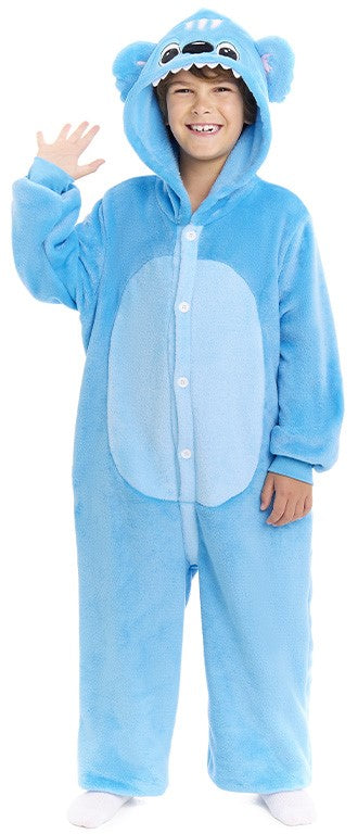 Pyjama Monstre Galactique Bleu pour Enfants