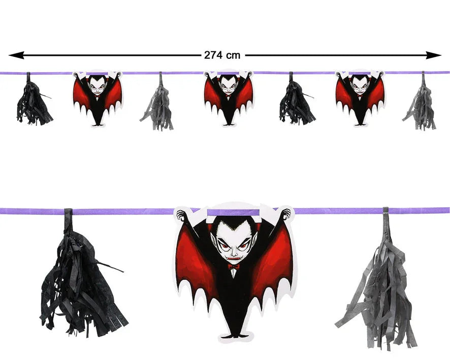 Guirnalda con Vampiros Drácula de Halloween Guirnaldas de Halloween Atosa