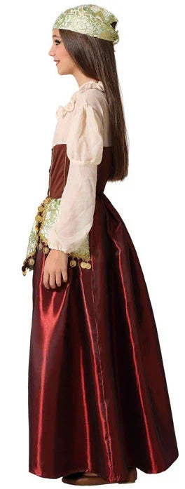 Disfraz de Gitana Medieval Infantil Gitanas Atosa