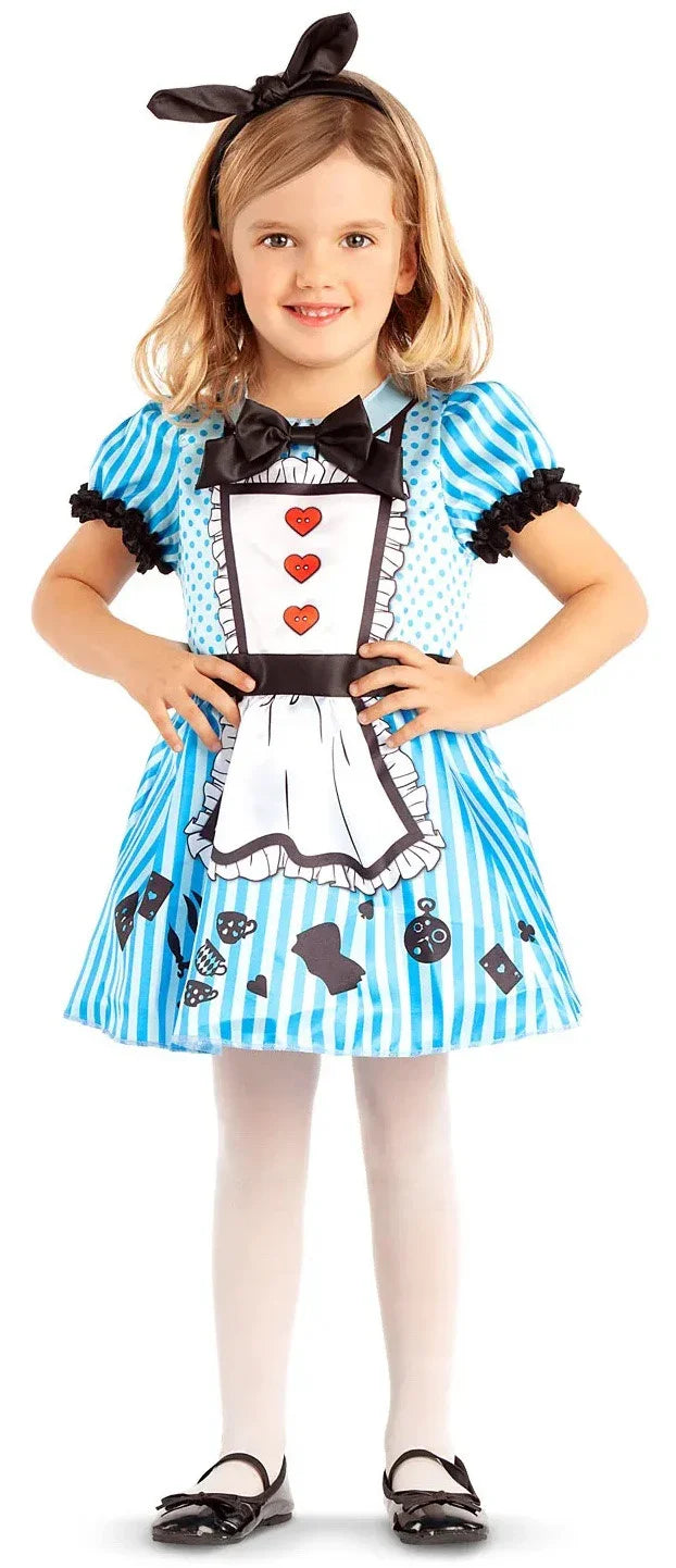 Disfraz de Alicia Clásico para Niña Alicia en el País de las Maravillas Viving