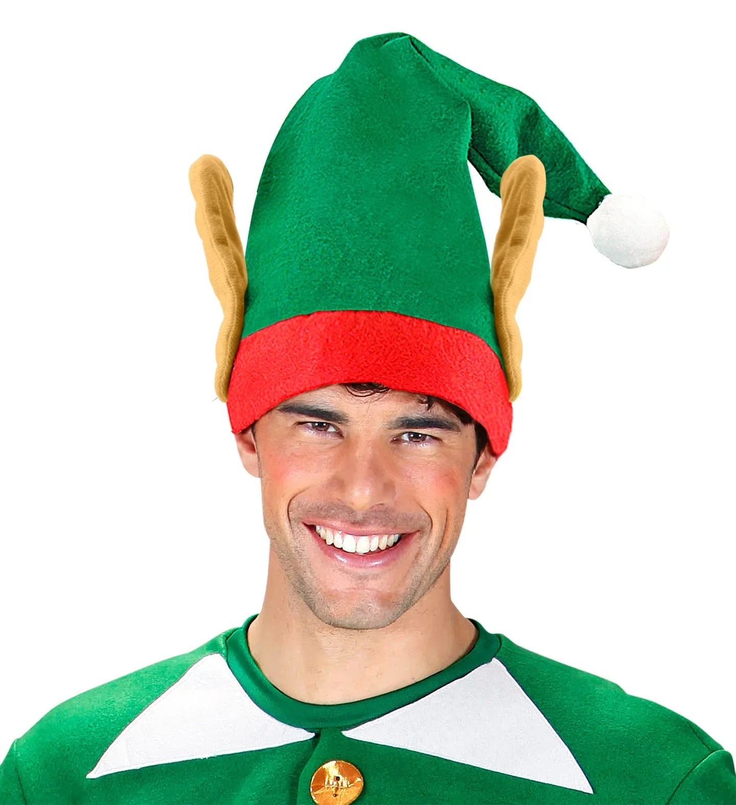 Gorro de Elfo Navideño con Orejas Elfos Navideños Widmann